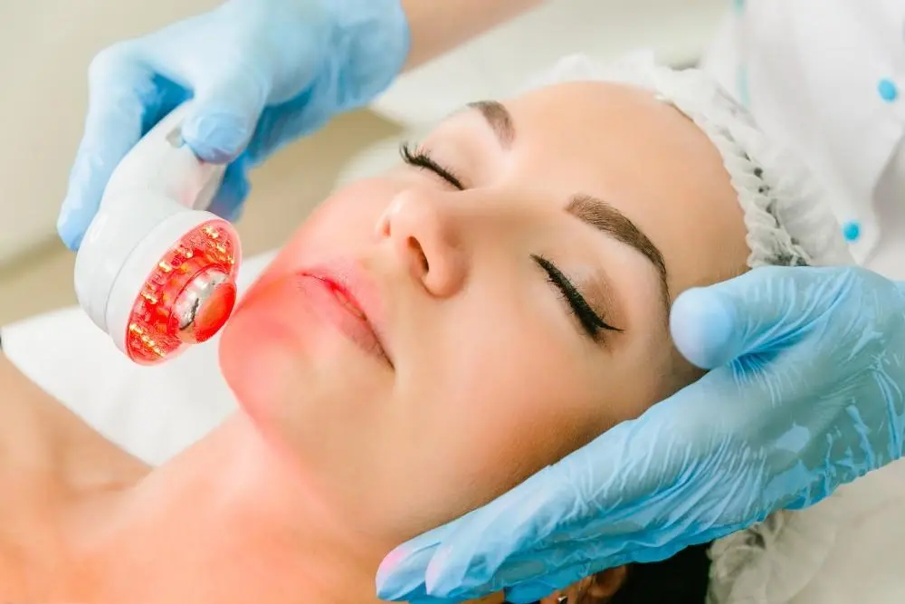 woman having non-surgical Morph8 treatment Llanelli