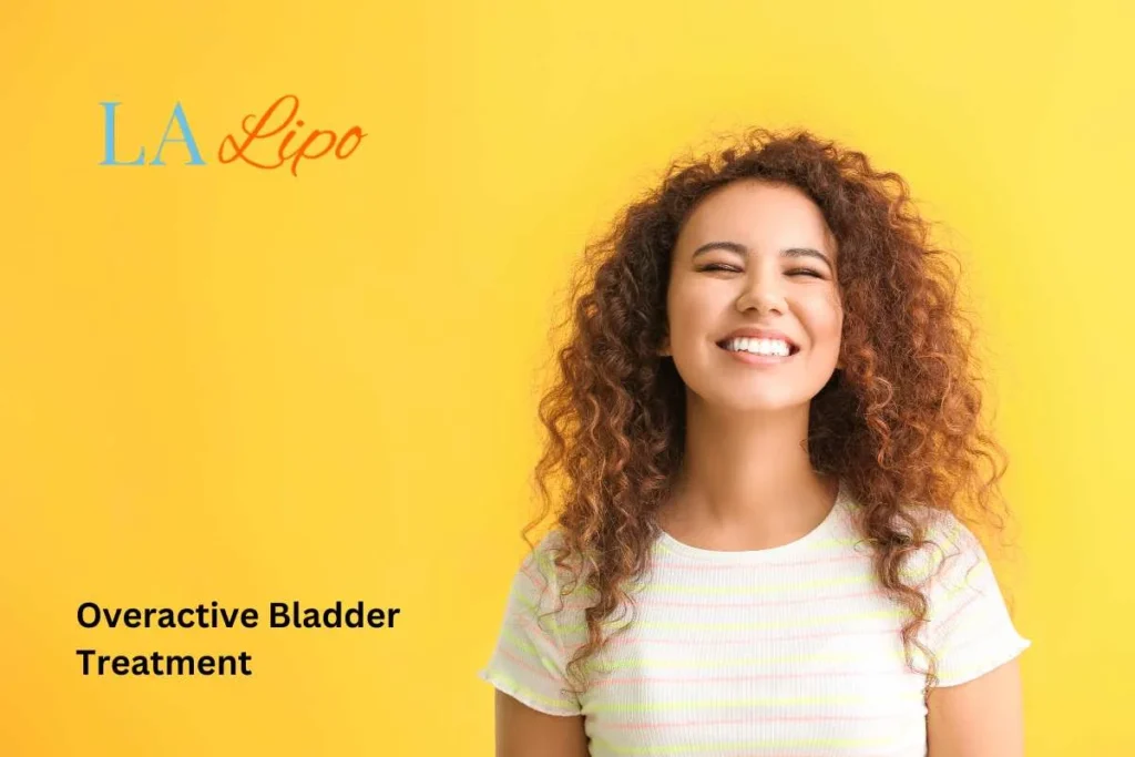 woman smiling about overactive bladder treatment Llanelli solutions